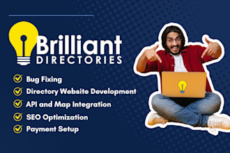 fix any errors, design and setup brilliant directory website