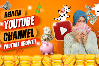 review youtube channel and videos, grow channel, create thumbnail, yt analytics