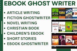ghostwrite nonfiction ebook, non fiction book ghostwriter, ebook writer