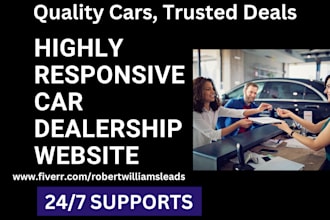 build a modern car dealership website