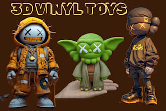 sculpt 3d vinyl toys collectible figurines 3d action figures for 3d printing