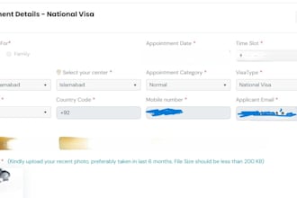 book appointment form bls italy pakistan