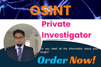 be your private investigator, osint, detective, background check, forensic