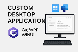develop desktop application using csharp, wpf and winui