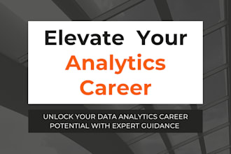 coach you on building and advancing a successful career in data analytics