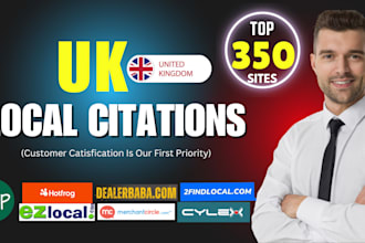 build 200 top UK local citations for boosting your local SEO