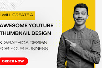 create a professional and awesome youtube thumbnail design