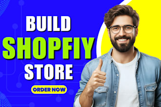 build shopify store or dropshipping ecommerce store, shopify website