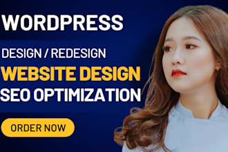 do wordpress website development, design or redesign wordpress blog website