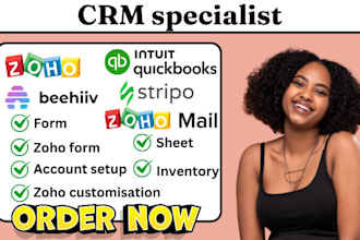 zoho crm stripo zoho campaign zoho beehiiv quickbooks bookkeeping campaign figma