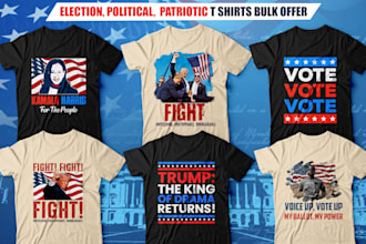 create custom election political tshirt design