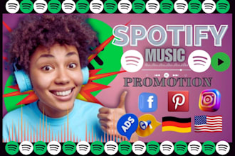 grow USA organic spotify music followers with classified ads, guest posting
