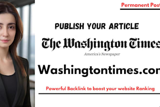publish an article on washington times