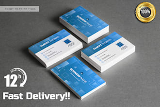design luxury business cards and professional letterheads in just 12 hrs