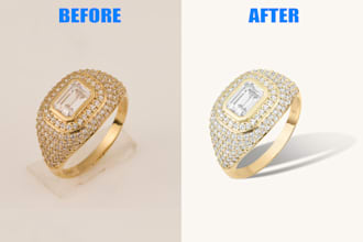 do high end jewellery retouching and photo editing