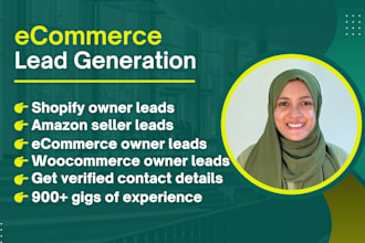 provide ecommerce leads shopify leads and amazon seller leads