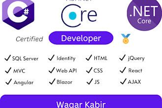 create web application using asp net core, asp net mvc, web api and angular