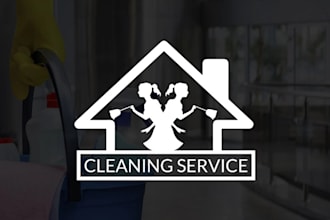design professional commercial cleaning service logo for you