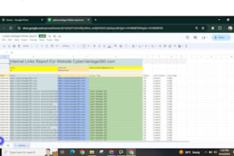 do internal and external link audit of website for SEO