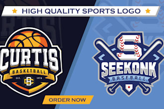 design sports logo for team, event, league, tournament, competition and other