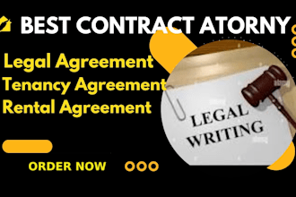 draft legal contract, tenancy, and rental agreements for you