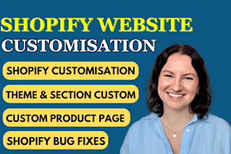 be your shopify developer for shopify bug fixing shopify custom coding