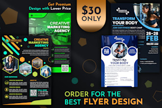 make your premium custom flyer design for your business