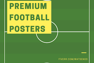 do creative football and sports posters and flyers