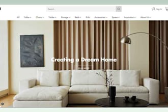 design money making home decor shopify  furniture store home interior website