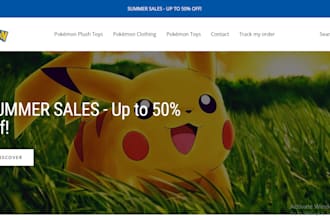 design pokemon figure website anime plushes store pokemon toy dropshipping store