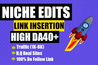 do super powered niche edits SEO link building backlinks services