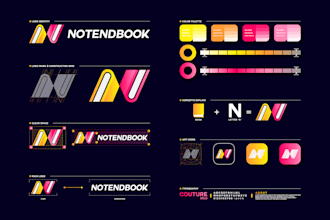 design corporate brand identity kit with brand style guides and company logo