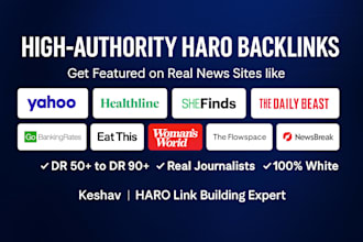get you high DR haro backlinks with expert pitch outreach