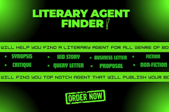 find you an expert literary agent for all genre of book