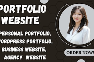 build wordpress personal portfolio website, business website on wordpress