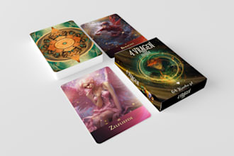 design custom and unique oracle card decks from your idea