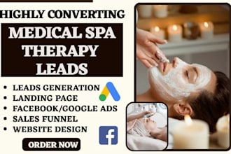 generate converting massage therapy leads medical spa leads health care website