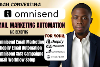 create omnisend email marketing  workflows, automation sms campaign  for shopify