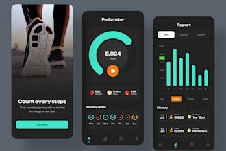 develop pedometer app, workout app, health and fitness app, heart tracking app