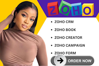 set up your zoho CRM zoho creator zoho campaign zoho form and zoho books