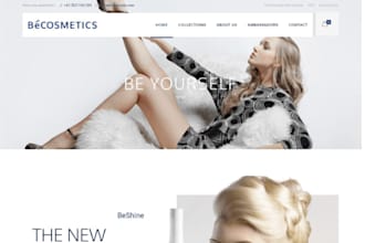 design skincare shopify cosmetics store hair extension jewelry website