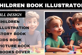 illustrate kids activities book picture book children story book illustration