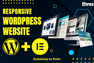 develop modern responsive wordpress website design as elementor pro expert