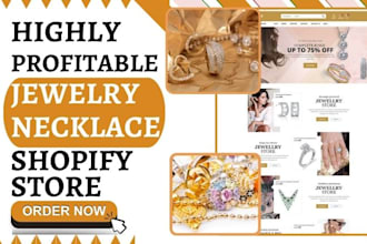 build jewelry shopify necklace cuban jewelry store ring fashion jewelry website