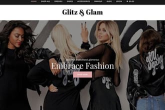 build shopify dropshipping store, shopify clothing store, fashion website