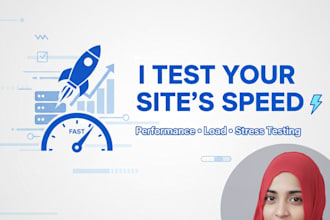 do website, app performance load stress testing using jmeter or locust