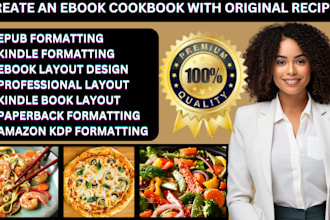 do cookbook writing and interior design, health and fitness recipe book creation