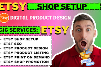 do etsy digital product etsy shop setup etsy seo etsy product listing etsy pod