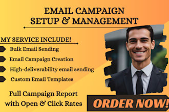 send email campaign, bulk email blast, email copywriting and email template