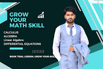 tutor for math calculus 1 2 3 statistics and probability